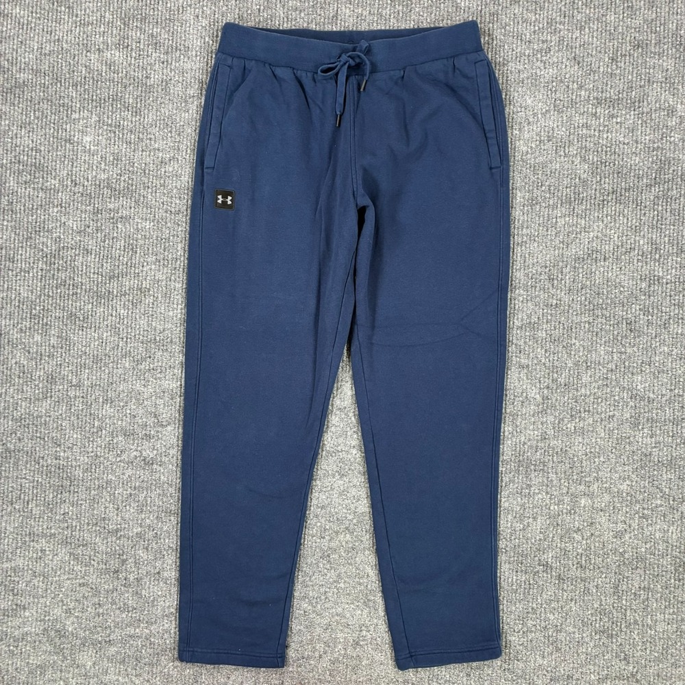 Under Armour Jogger Pants Mens Size XL Blue Fleece Athletic Training Pull On